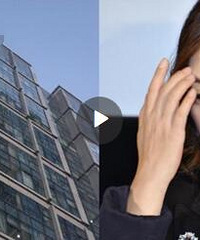 赵薇被曝北京4家公司搬空 工人遮挡玻璃:不要瞎写