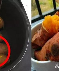 "不加一滴水,电饭煲烤红薯,懒人也能轻松搞定"