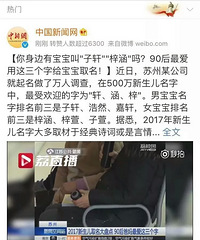 "90后最爱用这三个字给宝宝取名,难道都是"