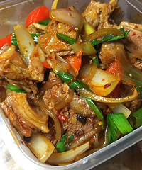 "爆炒滩羊肉"