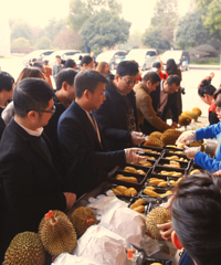 "近千名商业精英在寒风中排队抢榴莲?NO,他们抢的是未来的投资情报