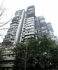 "24层高楼没电梯成网红 居民:每天爬上爬"