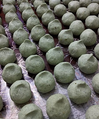 天然艾草青团,妈妈纯手工制作的天然艾草青团