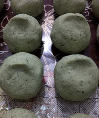 天然艾草青团,妈妈纯手工制作的天然艾草青团
