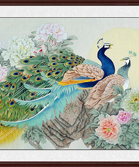 "卧室挂什么样的画吉利,风水好的花鸟画挂卧室幸福满满"