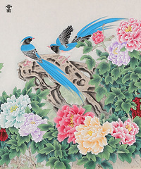"卧室挂什么字画好,卧室挂花鸟画好吗?"