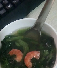 菠菜虾仁汤