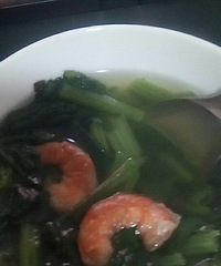 菠菜虾仁汤