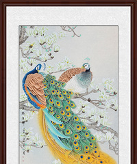 "玄关挂什么画比较好,玄关过道装修装饰挂花鸟画"