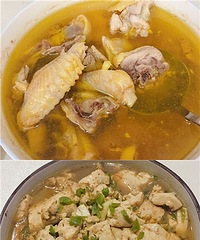 外婆给娃买的土鸡 小家伙吃了两小碗