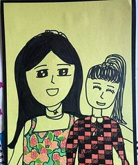 杭州萌妹画病妈