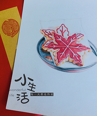 用彩铅表达材质的质感,雪花饼干,画画入门教程