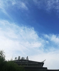 来公园望望风,天高云淡风景太赞了!