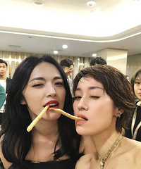 不良少女似的