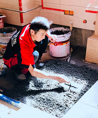 工地大阅兵丨中博装饰工地巡查组走进江东府环标在建工地