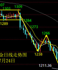 张书润:美指收涨黄金重归弱势 反弹1228下方继续看空