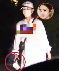 深夜散步手握保温杯,赵丽颖也是个养生女孩了