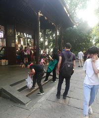 西湖美丽的身影,我就是要给你们父子俩点个赞!