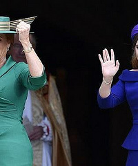 英国公主大婚,20年前出轨被菲利普亲王逐出王室新娘妈妈上热