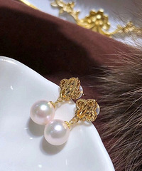 18k��Ƕ8-9mmAkoya��ˮ������