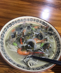 第一次吃这样的阿能面