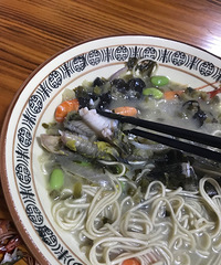 第一次吃这样的阿能面
