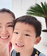 最美何仙姑宣布离婚,劝粉丝不用担心,儿子太会长像爸爸又像妈