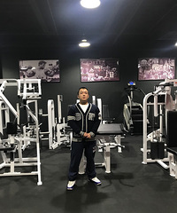 I am hustling in da gym