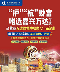 嘉兴《龙鼎万达商铺》隆重开幕 面积15-
