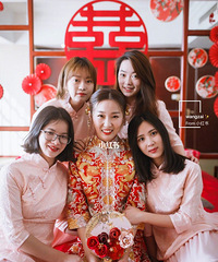 带着我家主子一起备婚,它开心就好!