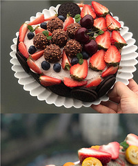 蛋糕也甜不过家里的小甜心