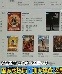 多部春节档影片遭盗版,国家版权局:处理链接6362