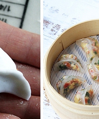 这么精致的鸡蛋水晶饺,是自己做的哦