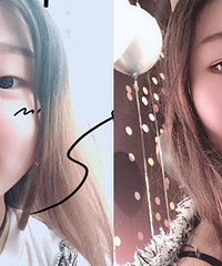 可妩媚也很可爱的酒窝女孩在下沙