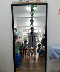 自己服装店用的穿衣镜,全身镜落地款式。宽