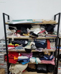 自家服装店用货架处理,也可以家里当书柜,