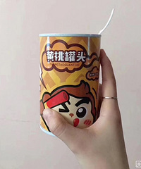 脆甜的黄桃罐头