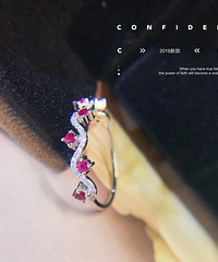 18K����Ȼ�챦ʯ��ʯ��ָ��ʯ��0.18