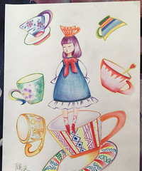 学员作品展 杯子精灵