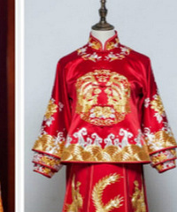 中式嫁衣选秀禾服还是龙凤褂都是有讲究的!