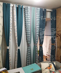 全新展厅窗帘样品出售350元一付,适合三