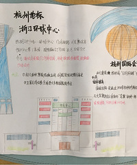 昨晚3小时画了小学水平的杭州地标建筑,简单画画都要全身心投入