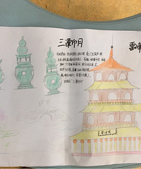 昨晚3小时画了小学水平的杭州地标建筑,简单画画都要全身心投入