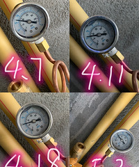 求助,水系空调这样的压力测试合格吗?