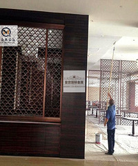 佛山梦奇源不锈钢屏风简约镂空屏风 装饰酒店座屏隔断客厅屏风