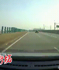 高速路上突然飞来引擎盖!女司机绝望尖叫…
