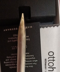 全新德國 OTTO HUTT 925银直条纹圆珠笔