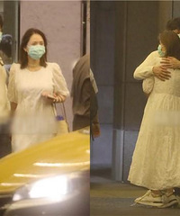 陳喬恩熊抱男友一臉甜蜜,女神穿白蓬公主裙“孕味濃”