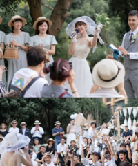 草坪婚禮伴娘服,愛慘了