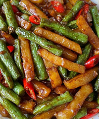 干煸豆角土豆